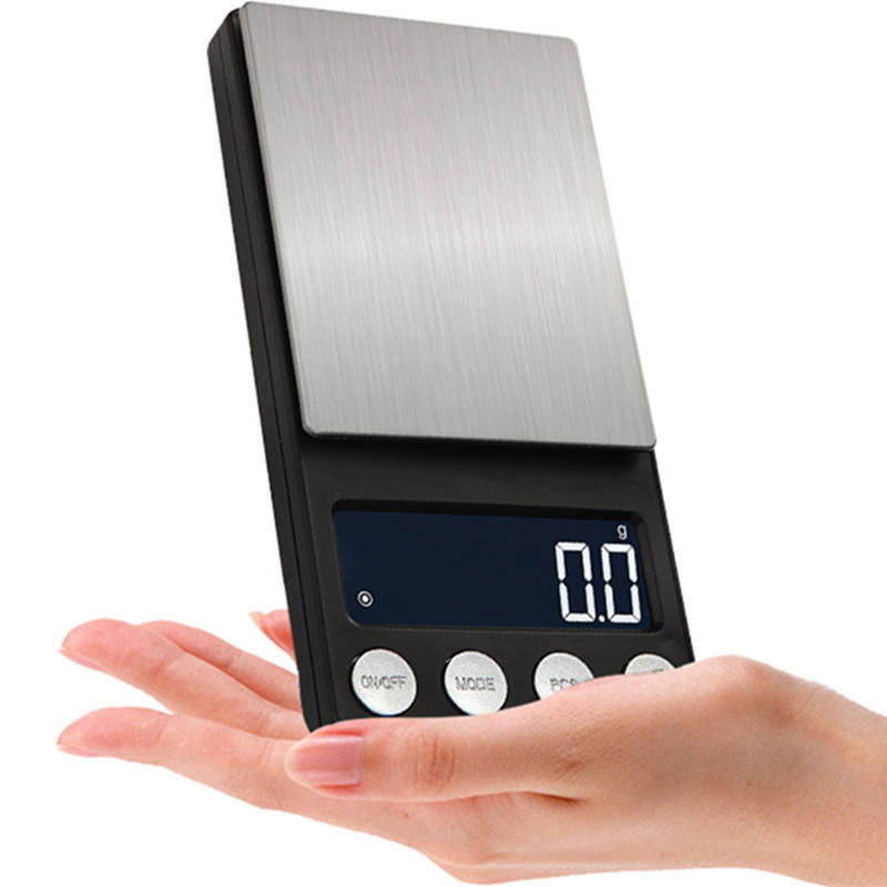 Kitchen Gadgets Gold - เครื่องชั่งดิจิตอลขนาดเล็กความแม่นยำ 0.01 กรัม/0.1 กรัม พร้อมหน้าจอ LCD