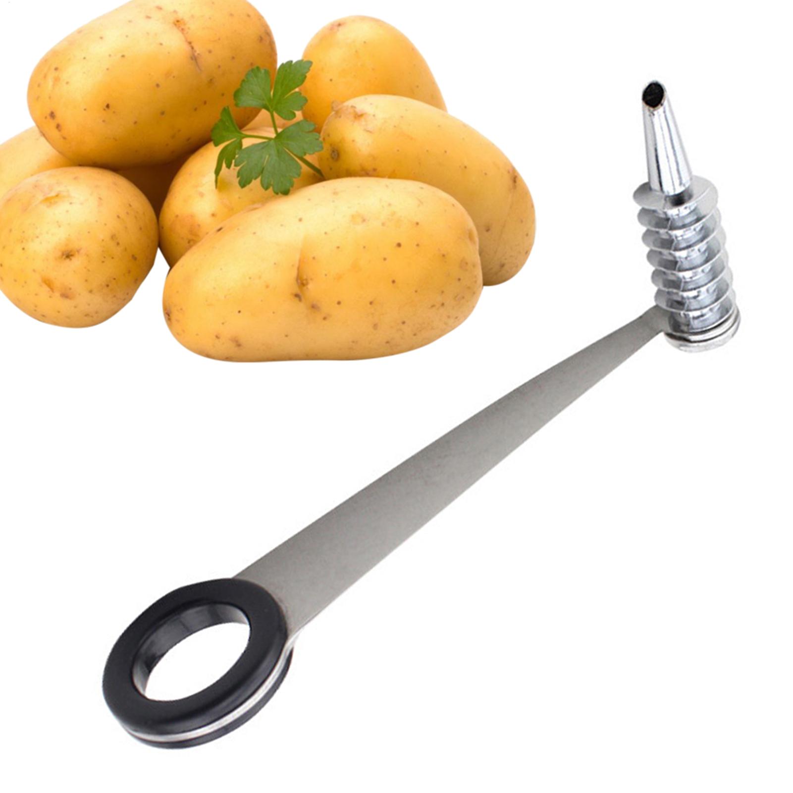 Kitchen Gadgets For Men - ที่หั่นผักแบบเกลียว 1 ชิ้น ทำจากสแตนเลส ใช้งานง่าย ล้างทำความสะอาดได้