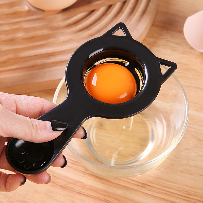 Egg Separator Tool - ที่แยกไข่และถ้วยตวง 2-in-1 ลายการ์ตูนแมวน่ารัก 1 ชิ้น ใช้งานง่าย