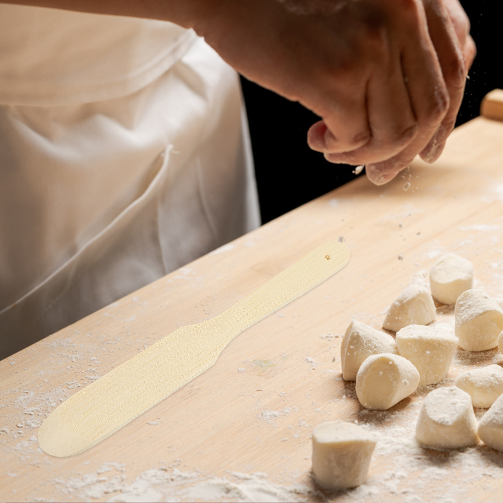 Kitchen Gadgets Dumpling Maker - ชุดช้อนตักไส้เกี๊ยว 8 ชิ้น วัสดุไม้ไผ่ ทำความสะอาดง่าย ดีไซน์กะทัดรัด