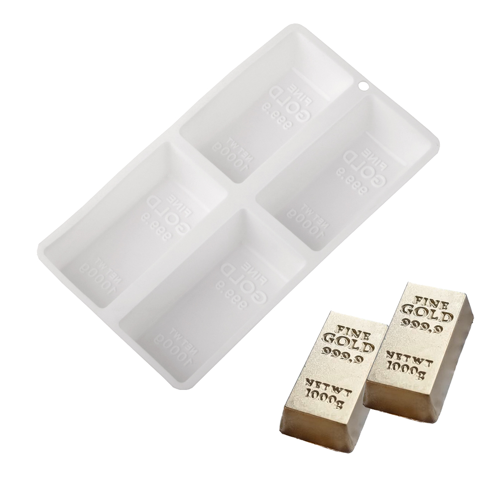 4 เซลล์ทองบาร์รูปมูสเค้กเบเกอร - Kitchen Gadgets Gold บทวิจารณ์และราคา