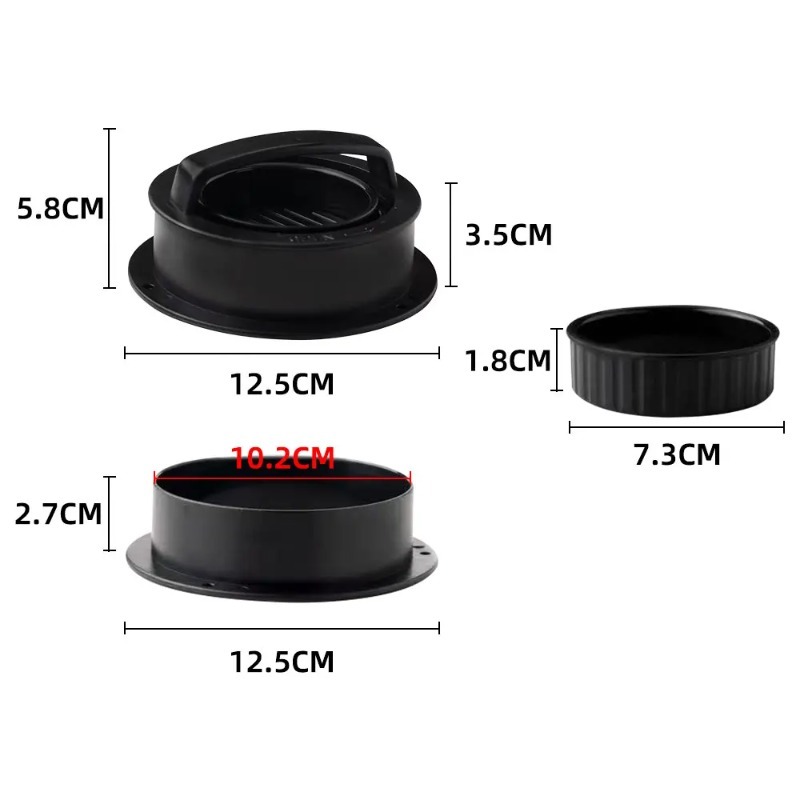 รอบเบอร์เกอร์เบอร์เกอร์กดเนื้อ - Kitchen Helper Gadgets บทวิจารณ์และราคา
