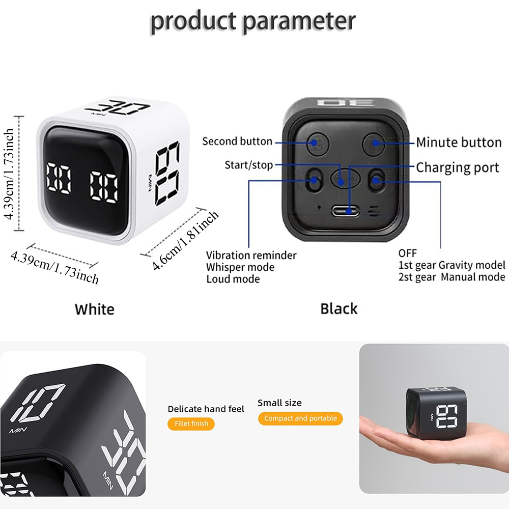 นาฬิกาจับเวลาแบบลูกบาศก์อเนกปร - Kitchen Helper Gadgets บทวิจารณ์และราคา