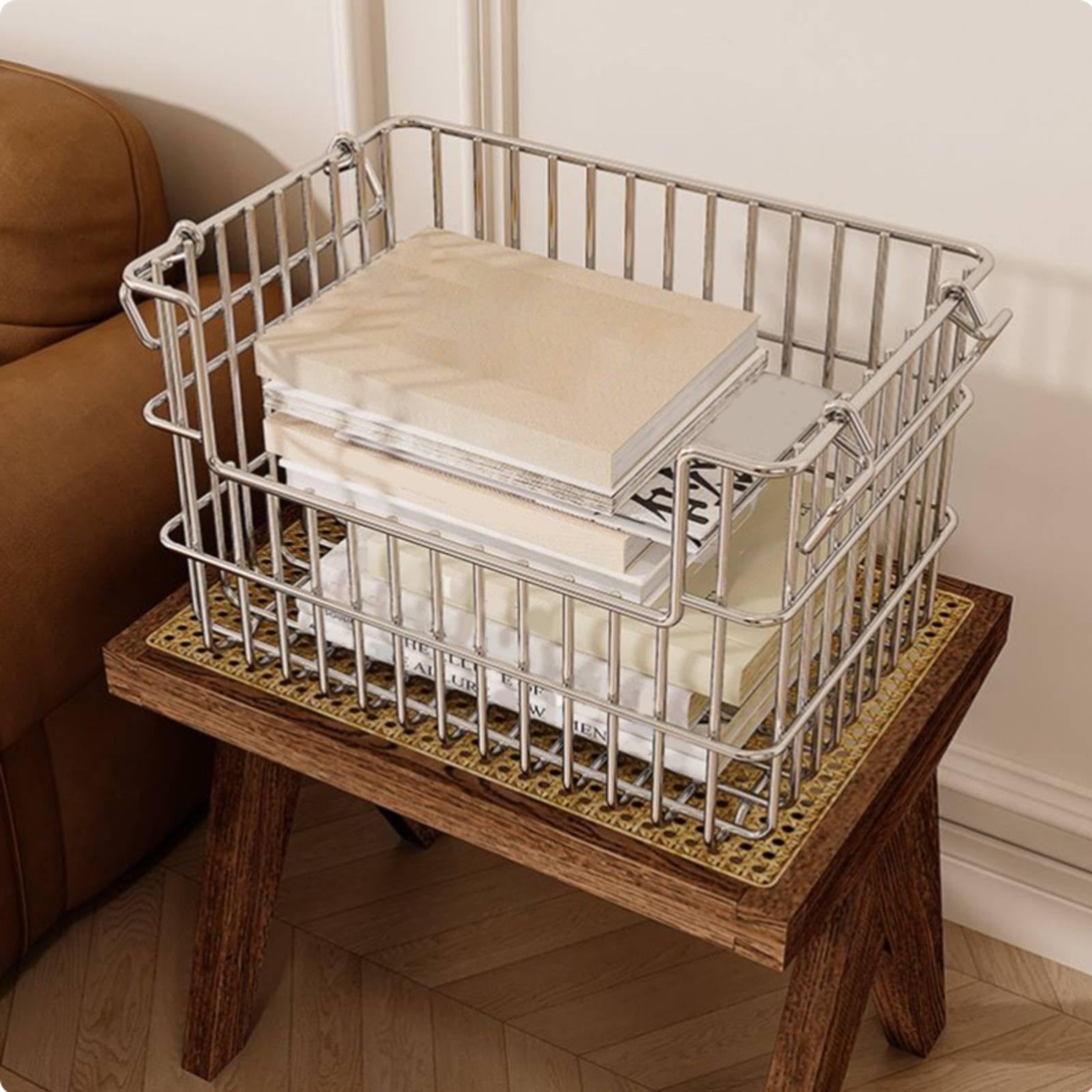ตะกร้าเก็บของสแตนเลสความจุสูงส - Kitchen Gadgets Organizer บทวิจารณ์และราคา